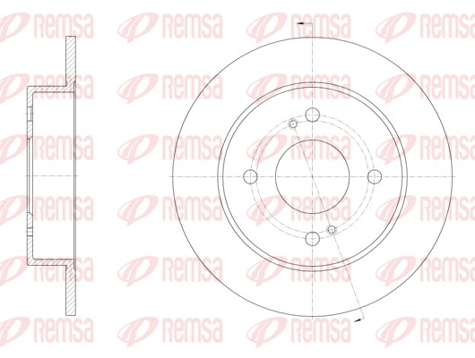 Disque de frein REMSA 61924.00
