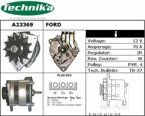 Alternateur Technika A23369