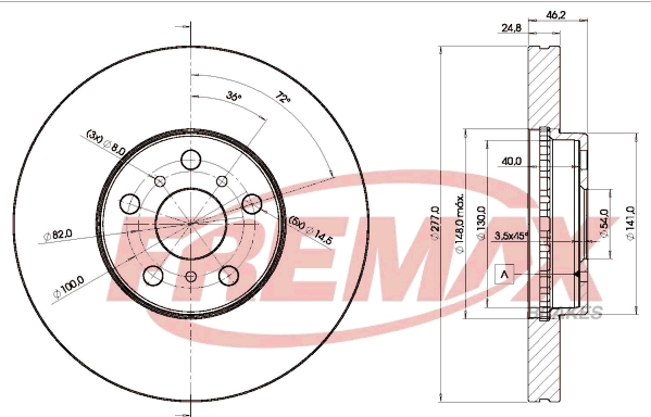 Disque de frein FREMAX BD-2039