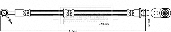 Flexible de frein BORG & BECK BBH8428