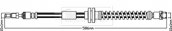 Flexible de frein BORG & BECK BBH8089