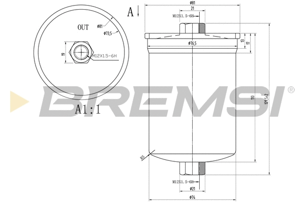 Filtre à carburant BREMSI FE1519