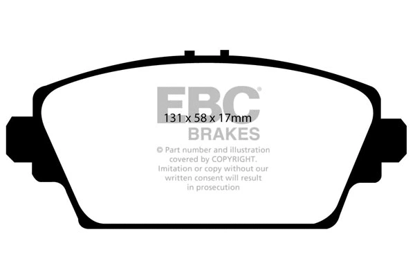 Kit de plaquettes de frein, frein à disque EBC Brakes DP21339