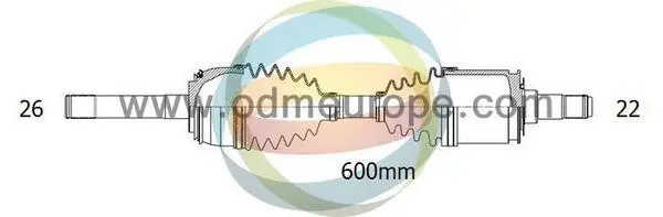 Arbre de transmission 4X4 ESTANFI EST-18-302350