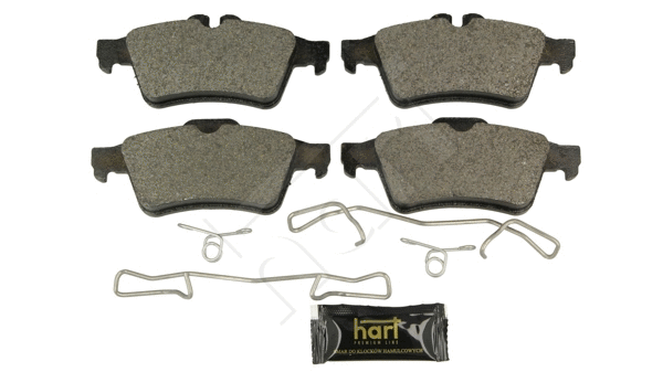 Kit de plaquettes de frein, frein à disque HART 249 158