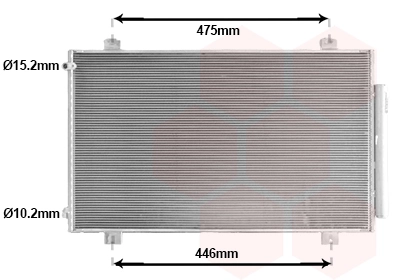 Condenseur, climatisation VAN WEZEL 25015711