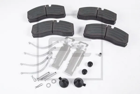 Kit de plaquettes de frein, frein à disque PE Automotive 086.306-50A