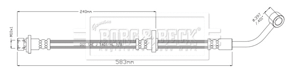 Flexible de frein BORG & BECK BBH8913