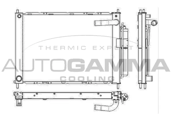Radiateur, refroidissement du moteur AUTOGAMMA 105901