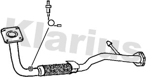 Tuyau d'échappement KLARIUS 301515