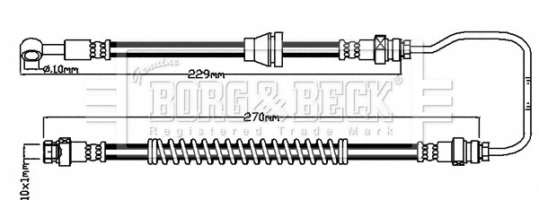Flexible de frein BORG & BECK BBH8134