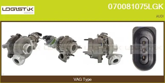 Turbocompresseur, suralimentation LGK 070081075LGK