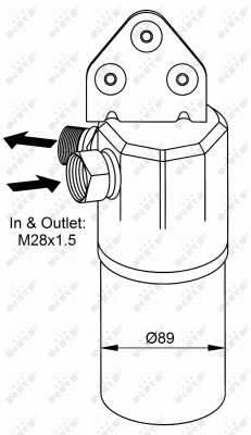 Filtre déshydratant, climatisation NRF 33131