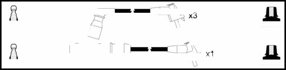 Kit de câbles d'allumage LEMARK HOES763