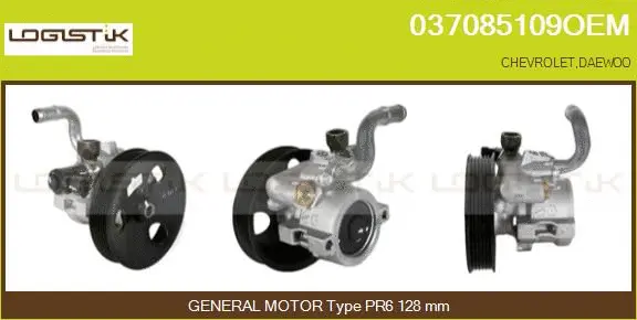 Pompe hydraulique, direction LGK 037085109OEM