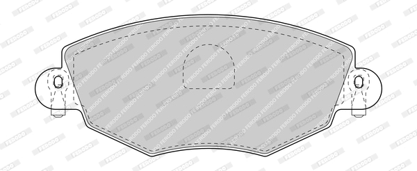 Kit de plaquettes de frein, frein à disque FERODO FDB1425-D