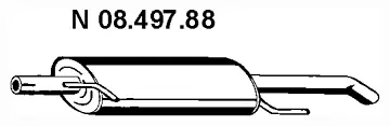 Silencieux arrière EBERSPÄCHER 08.497.88