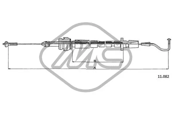 Câble d'accélération Metalcaucho 83795