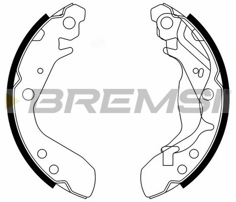 Jeu de mâchoires de frein BREMSI GF0712