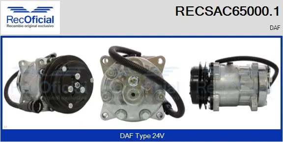 Compresseur, climatisation RECOFICIAL RECSAC65000.1