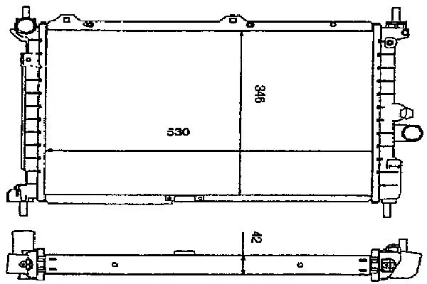 Radiateur, refroidissement du moteur ORDONEZ 2060155