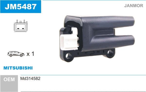 Bobine d'allumage JANMOR JM5487