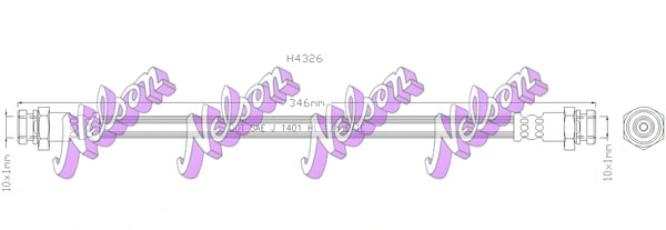 Flexible de frein KAWE H4326