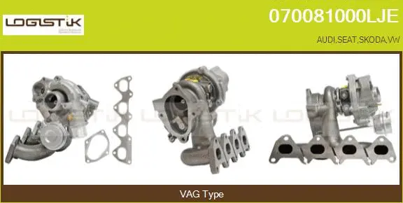 Turbocompresseur, suralimentation LGK 070081000LJE