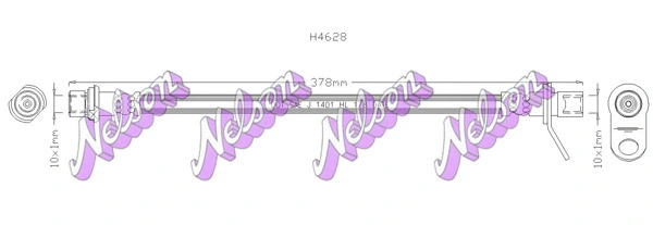 Flexible de frein KAWE H4628