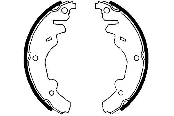 Jeu de mâchoires de frein KAVO PARTS KBS-4411