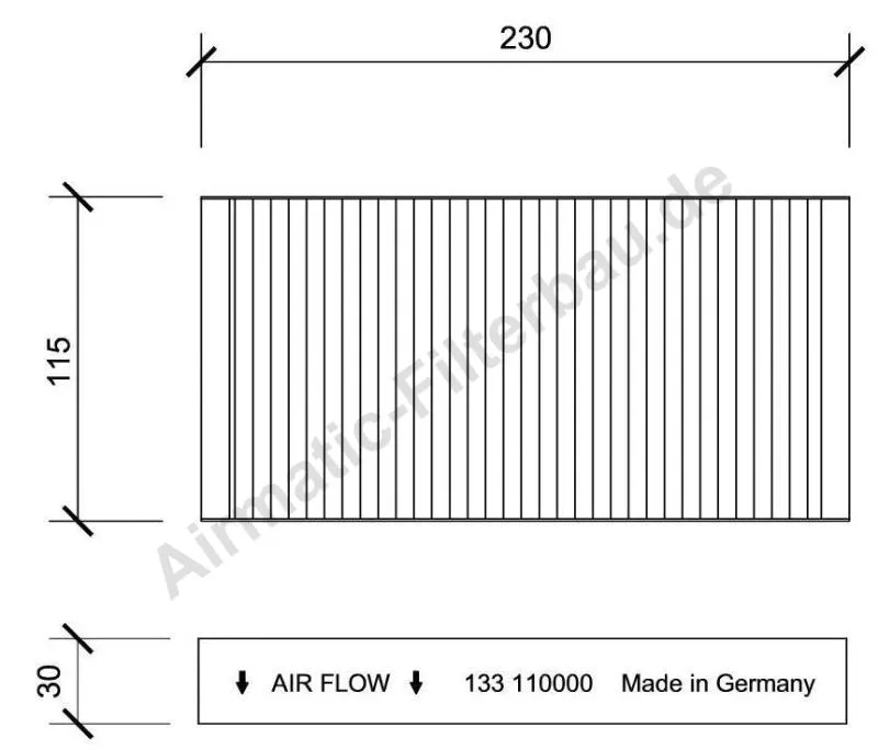 Filtre, air de l'habitacle AIRMATIC Filterbau IF0133