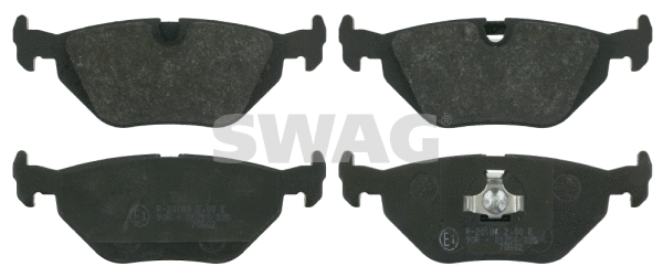 Kit de plaquettes de frein, frein à disque SWAG 20 91 6196