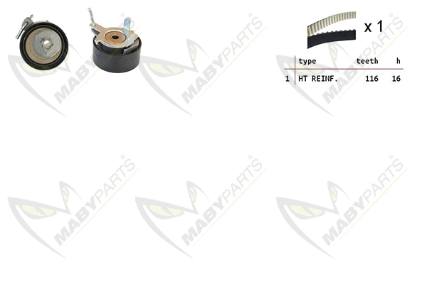 Kit de courroie crantée MABYPARTS OBK010246