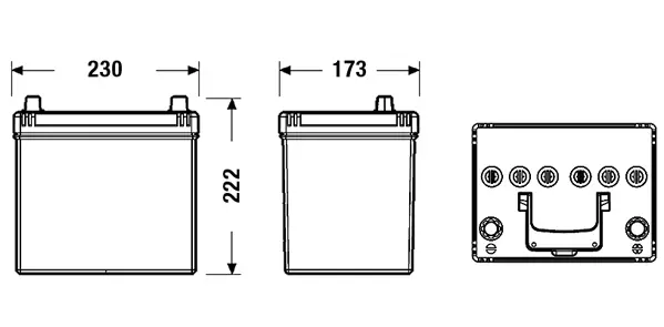 Batterie de démarrage TUDOR TL604