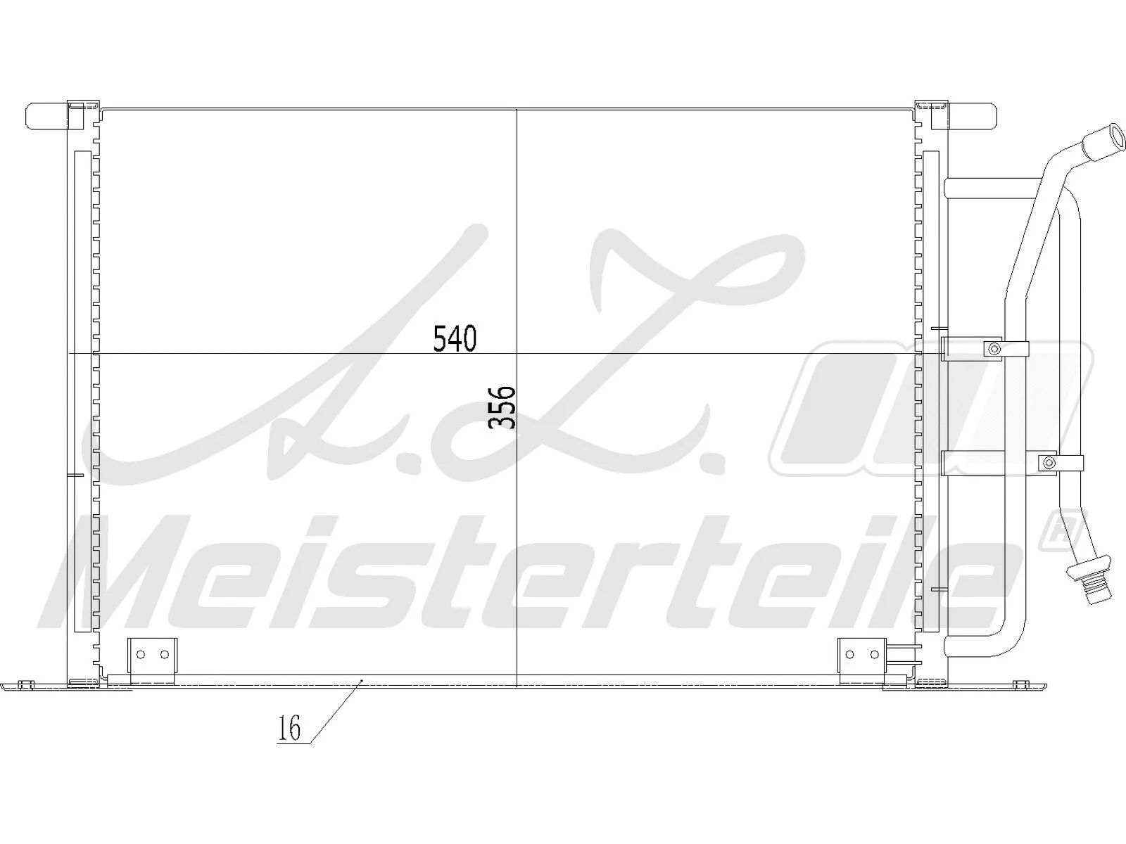Condenseur, climatisation A.Z. Meisterteile AZMT-45-030-1005