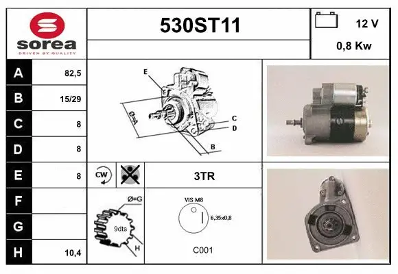 Démarreur STARTCAR 530ST11
