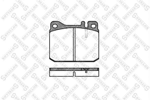 Kit de plaquettes de frein, frein à disque STELLOX 021 020-SX