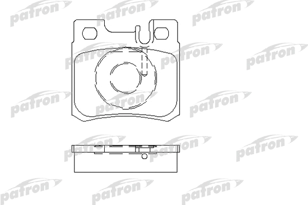 Kit de plaquettes de frein, frein à disque PATRON PBP644