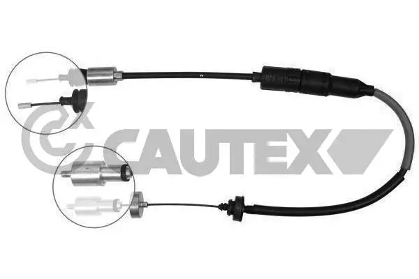 Tirette à câble, commande d'embrayage CAUTEX 028449