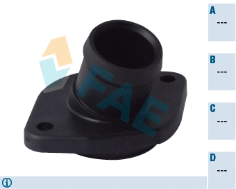 Bride de liquide de refroidissement FAE 54333