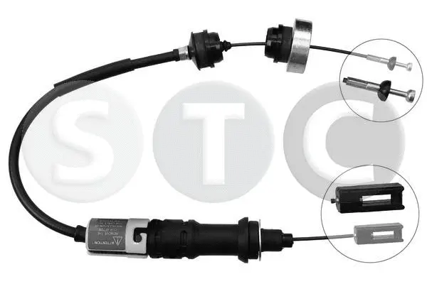 Tirette à câble, commande d'embrayage STC T480159