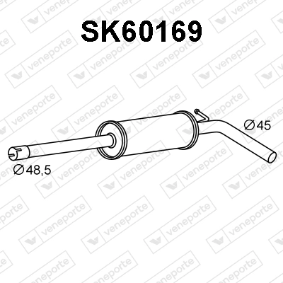 Silencieux avant VENEPORTE SK60169
