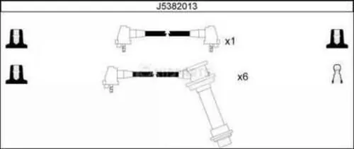 Kit de câbles d'allumage NIPPARTS J5382013