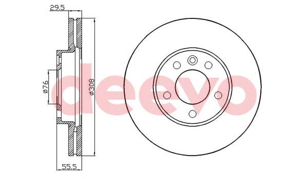 Disque de frein DEEVO BD16540