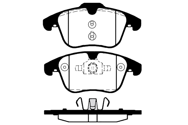 Kit de plaquettes de frein, frein à disque Technika 01662