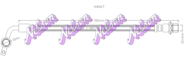 Flexible de frein KAWE H4867