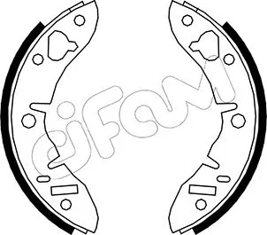 Jeu de mâchoires de frein CIFAM 153-004