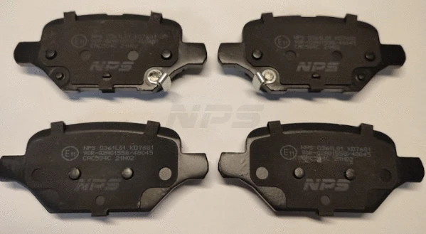 Kit de plaquettes de frein, frein à disque NPS O361L01