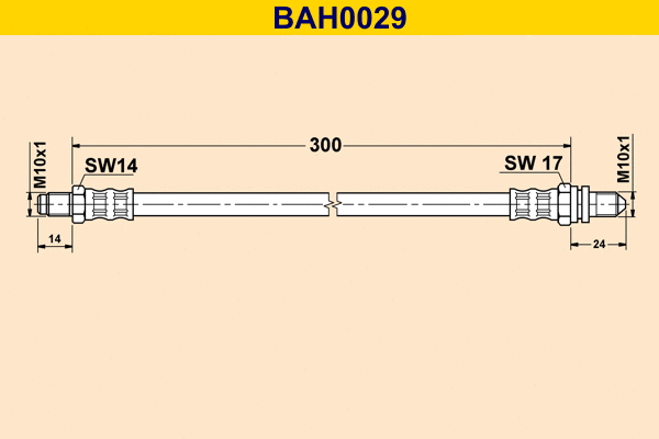 Flexible de frein BARUM BAH0029