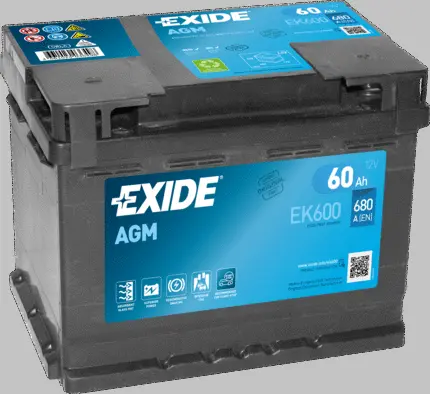 Batterie de démarrage EXIDE EK600